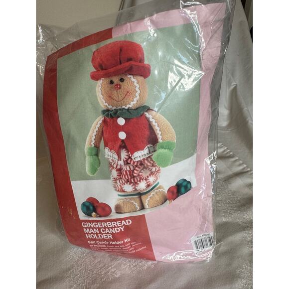 NIB Grandma Core Ginger Chef Candy Holder by Felt Street Craft Kits - Picture 1 of 3